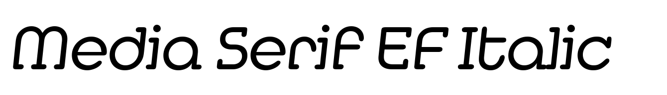 Media Serif EF Italic